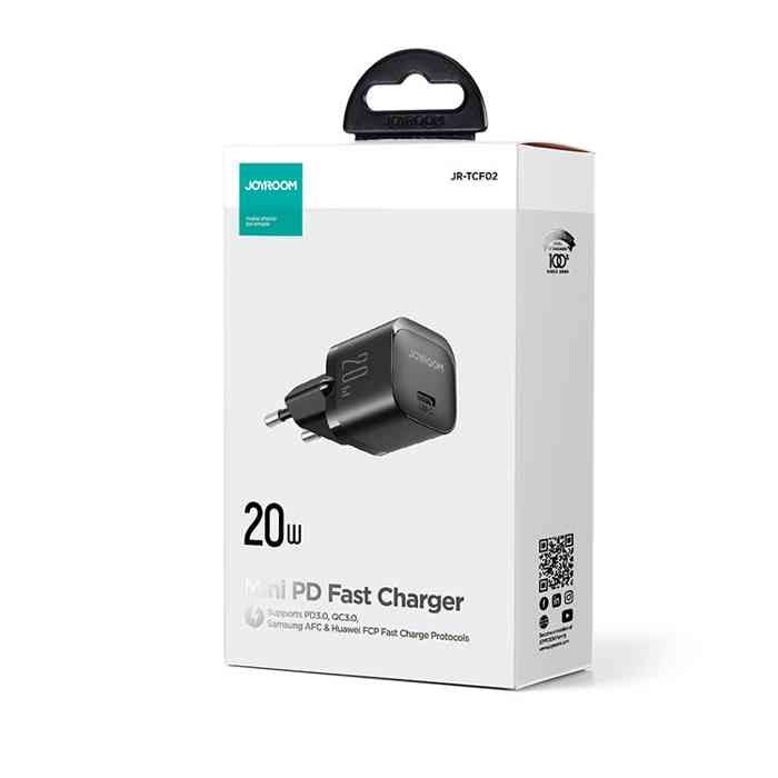 joyroom JR-TCF02 PD 20W Mini intelligent fast charger EU/UK